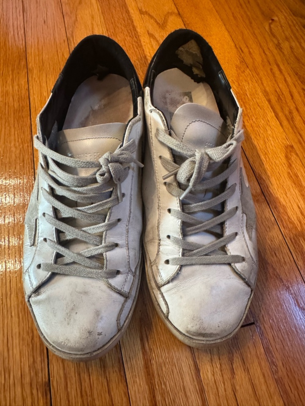 Golden Goose Women’s White Leather Sneakers